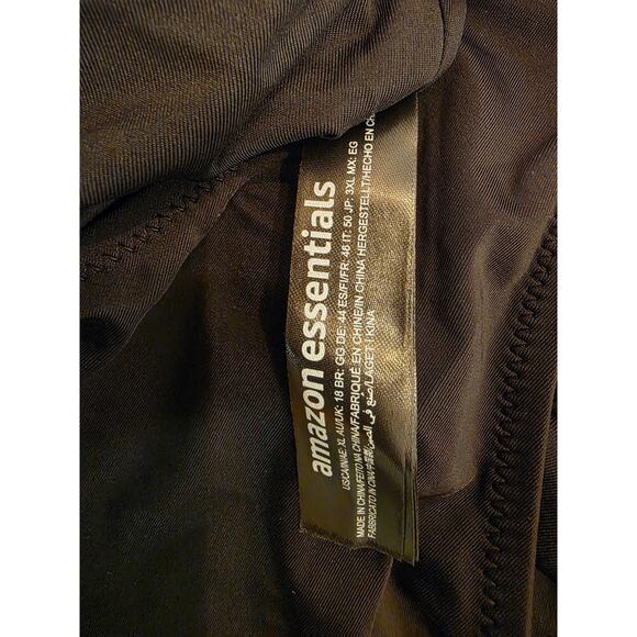 Amazon Essentials One-Piece Swimsuit Washed Black Size XL Classic Tank NWT - Picture 7 of 7